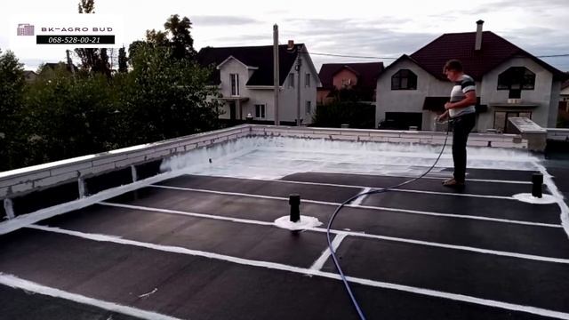 Ремонт (гидроизоляция) плоской кровли жидкой мембраной своими руками смотреть онлайн