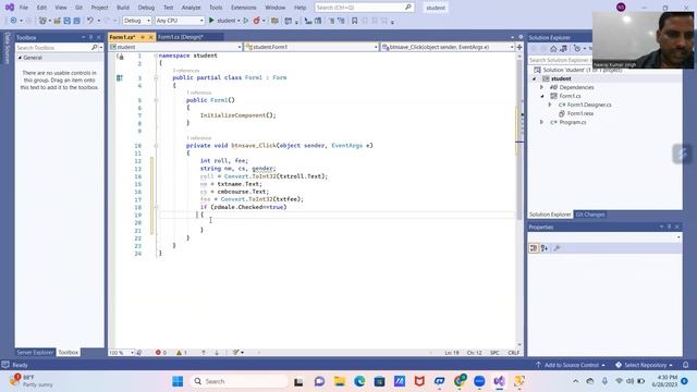 Connectivity between C#.NET & SQL Server(To insert record of student) By:- Neeraj Kumar Singh смотреть онлайн