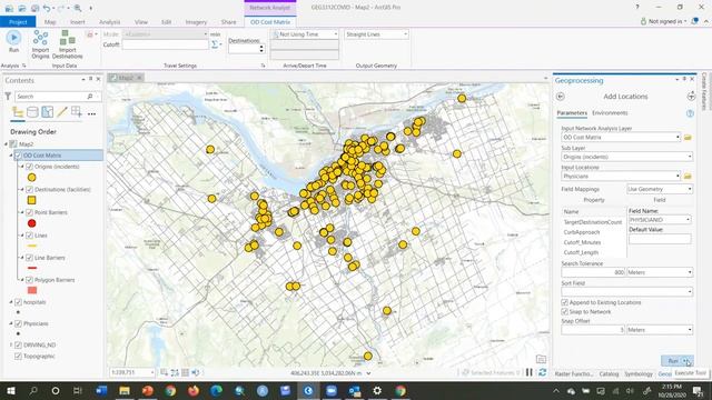 M7I ORIGIN-DESTINATION COST MATRIX ARCGIS PRO смотреть онлайн