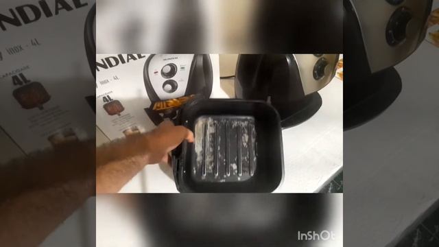 Fritadeira Elétrica/Air Fryer/ Mondial AFN40BI/ Family Inox 4L (6meses depois). смотреть онлайн
