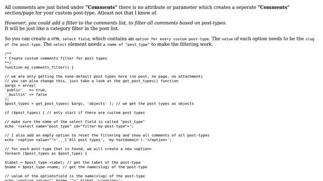 Wordpress: Separate comment section for post type in dashboard (2 Solutions!!) смотреть онлайн