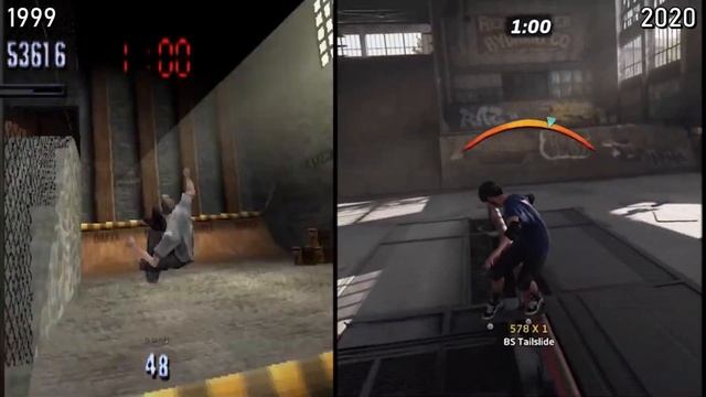 Tony Hawk's Pro Skater | Original (1999) VS Remaster (2020) | Graphics Comparison | PS1 Vs PS4