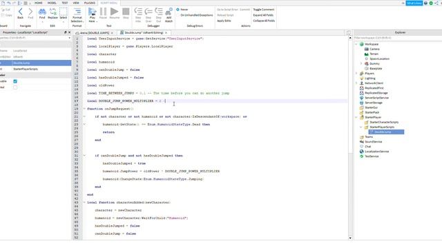 How To Script: Double Jumps | Roblox Studio смотреть онлайн