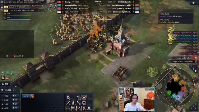 NO Units Imp Rush Rus into 50 Mangonels army 4v4 смотреть онлайн