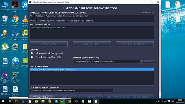 Paladins " this game was not properly authenticated at launch time" error смотреть онлайн