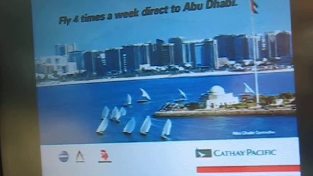 Монитор в кресле самолета Airbus A340-300 Cathay Pacific / Monitor chair Cathay Pacific смотреть онлайн
