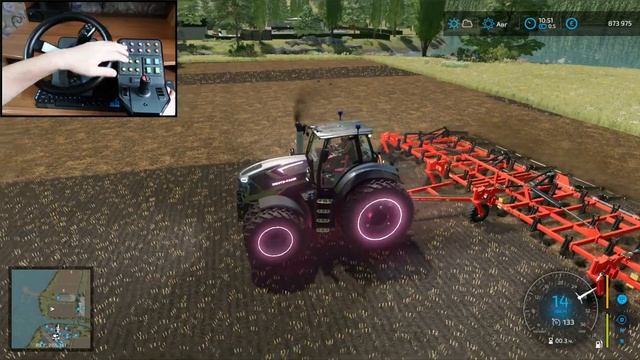 Трактор в стиле Cyberpunk 2077-Farming Simulator 22 смотреть онлайн