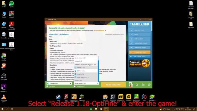 How to download and install OptiFine 1.18(TLauncher) (Minecraft) смотреть онлайн