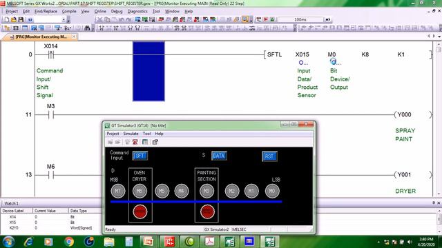 Mitsubishi FX PLC GX Works 2 Part 17 - SFTL, SFTR / Bit Shift Instructions (Tagalog) смотреть онлайн