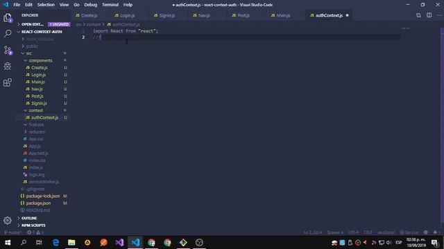 React / Context API / Firebase / Auth #1 ( Setup & Auth Provider ) смотреть онлайн