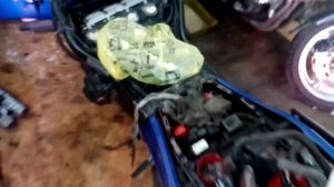 Honda CBR1100XX, регулировка клапанов, синхронизация инжектора..