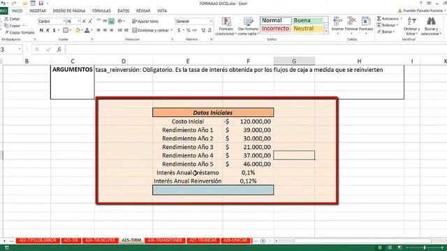 Función TIRM Excel 2013: 425 de 448 HD смотреть онлайн