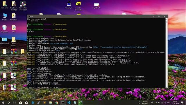 VueFront Setup with npm and Yarn смотреть онлайн