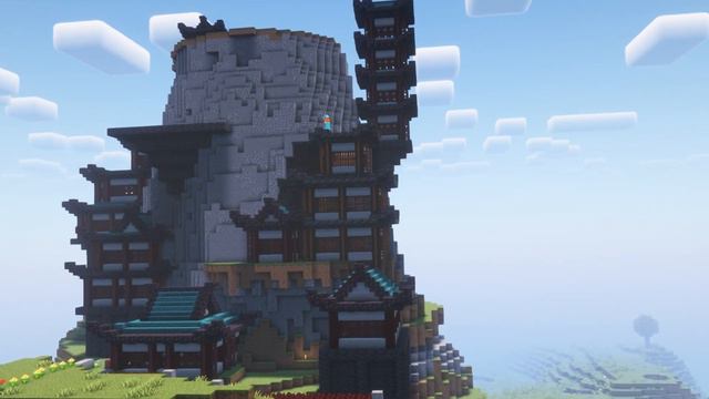 I Built A Japanese Village In Survival Minecraft смотреть онлайн