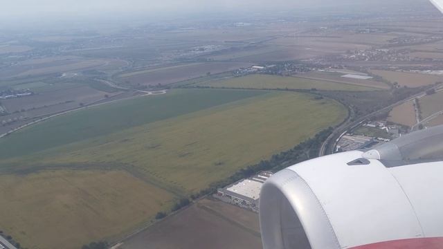 Landing At Vienna Airport With Beautiful View Over Southern Vienna
