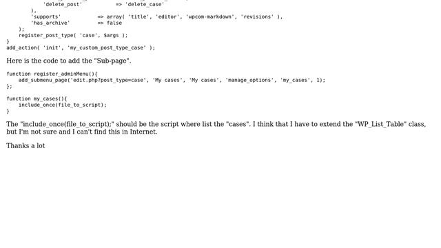 Wordpress: Create custom WP_List_Table in post_type смотреть онлайн