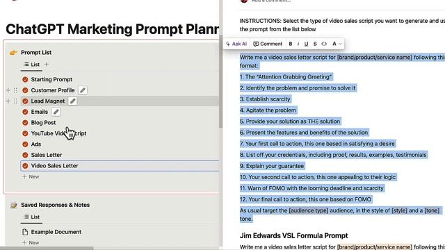 ChatGPT Marketing Prompt Planner Demo смотреть онлайн