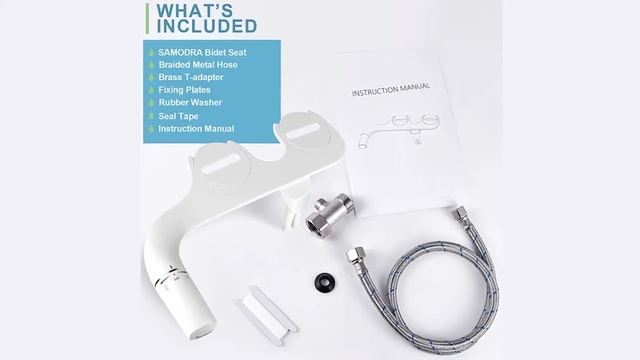 Самодра биде ультра-тонкий сиденье для унитаза крепления с двойным соплом биде Регулируемый смотреть онлайн
