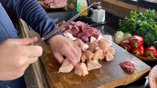 Нож Хищник сталь Х12МФ | Готовим люля кебаб | смотреть онлайн
