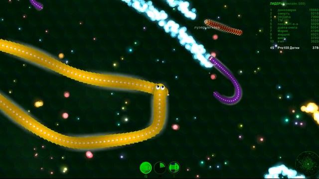 Вормакс Wormax Io Кормим своего Червяка и Выполняем Задания Обзор игры Let's Play