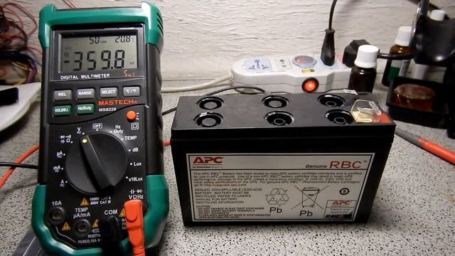 Как восстановить аккумулятор типа 12В 7,2Ач от APC Back-UPS ES 400
