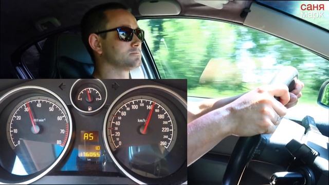 Opel Astra H с двигателем 1.6 Проверяем максимальную скорость смотреть онлайн