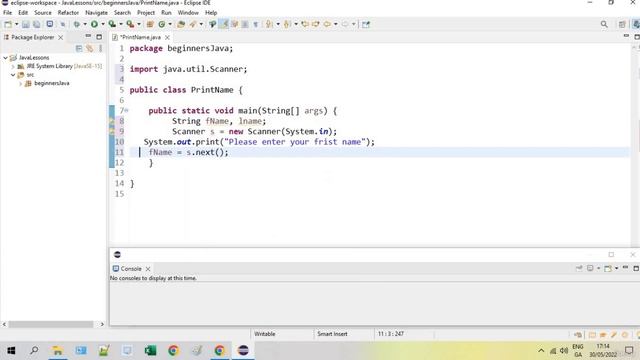 Scanner Function and User Input in Java смотреть онлайн
