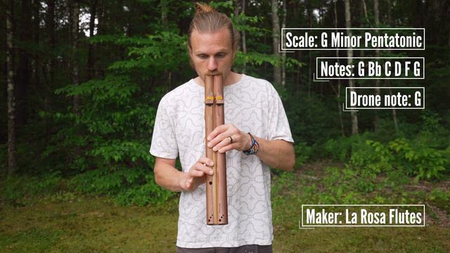 Huge Double Flute Sound: La Rosa Drone Flute смотреть онлайн