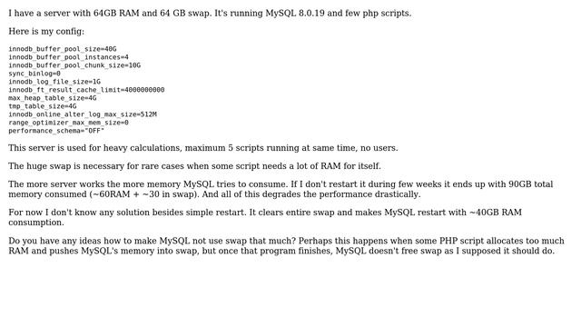 Why MySQL tends to use more and more swap while there is enough RAM? (2 Solutions!!) смотреть онлайн