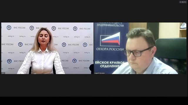 Вебинар МИФНС N2 и Ейского отделения "Опоры России" смотреть онлайн