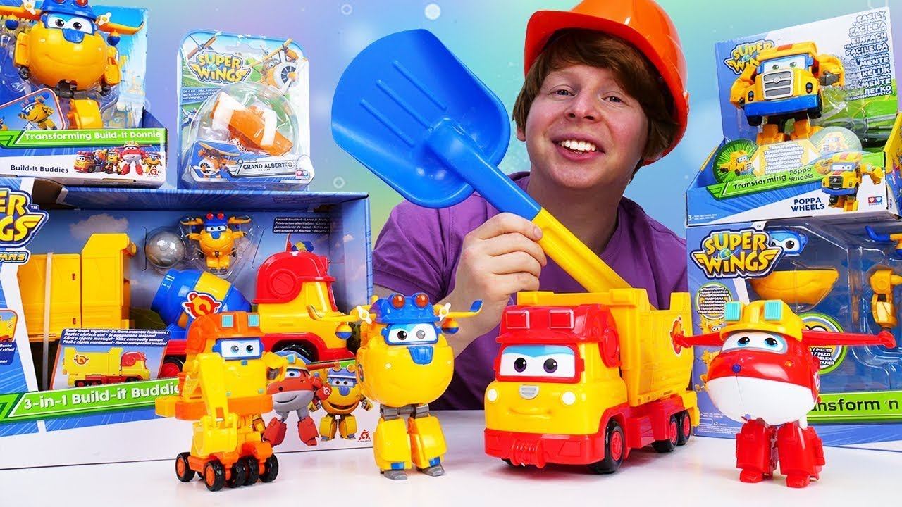 Супер Крылья Джетт строят огород Мончичи! Новые игрушки и веселые игры в шоу для детей Hey, Toys!