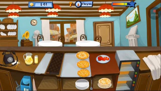 Прохождение Happy Chef 2 на android, 3 уровень, 1 локация смотреть онлайн