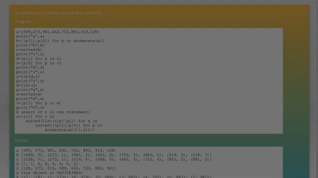 How to sort unsort: array(1).sort transform of array(2) - array(3).unsort (reversed array(1).so... смотреть онлайн