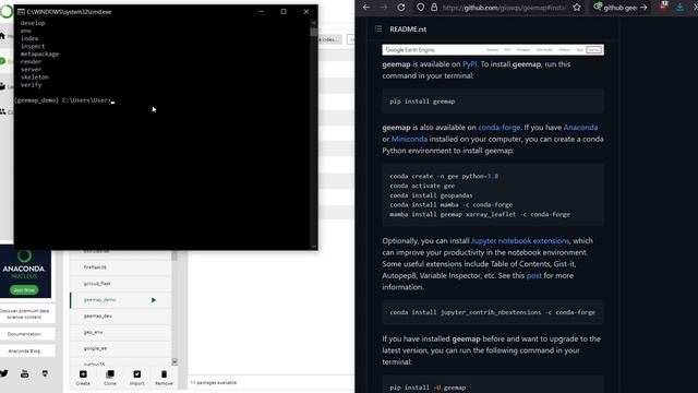 Python, Anaconda, Google Earth Engine & geemap | burdGIS смотреть онлайн