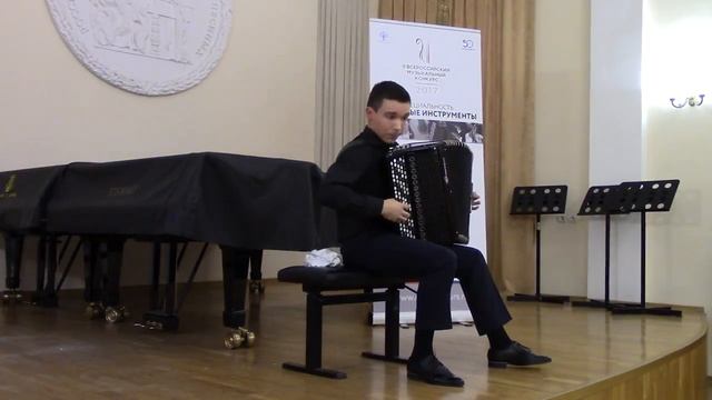 J.S.BACH. PRELUDE AND FUGUE A-MOLL | KIRILL RUSINOV | ACCORDION | BAYAN смотреть онлайн