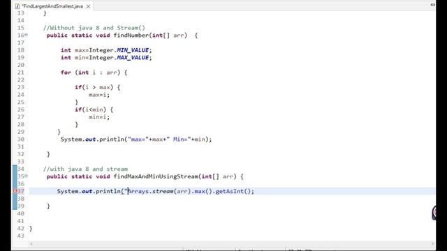 Java 8 coding question || Find Min and Max number from Array using stream смотреть онлайн