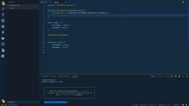 Working with TypeScript in Visual Studio Code смотреть онлайн