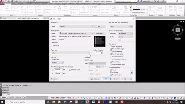 AutoCAD Plot to a printer смотреть онлайн