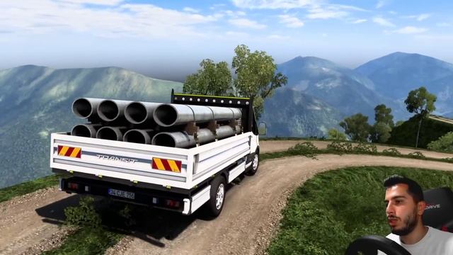 FORD TRANSİT İLE KÖY YOLLARINDA BORU TAŞIDIK !!! | EFSANE YOLLAR ! | ETS 2 FORD TRANSİT | ETS 2 MOD