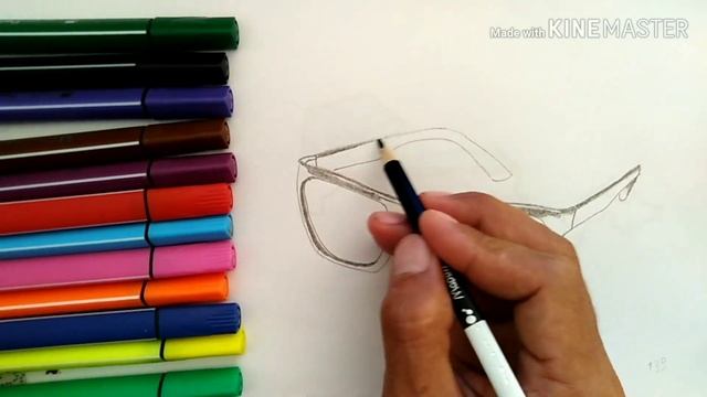 КАК НАРИСОВАТЬ ОЧКИ/HOW TO DRAW A GLASSES/KO'ZOYNAK RASM CHIZISH/КӨЗ АЙНЕК СУРОТ ТАРТУУ/СУРЕТ САЛУ смотреть онлайн