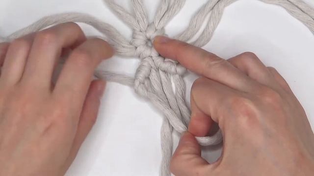Macrame snowflake | Macrame Christmas ornaments | Macrame coaster смотреть онлайн