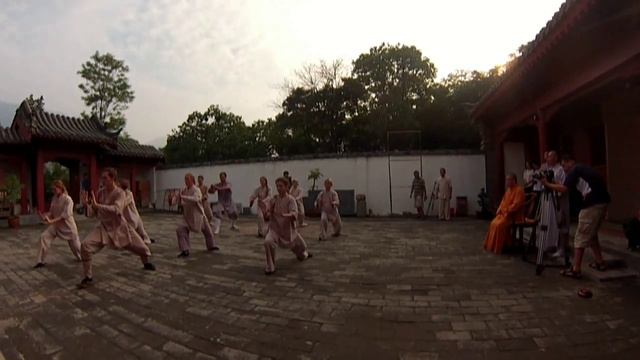 Тренировочный сбор Шаолинь 2013 -  выступление перед настоятелем монастыря Шаолинь