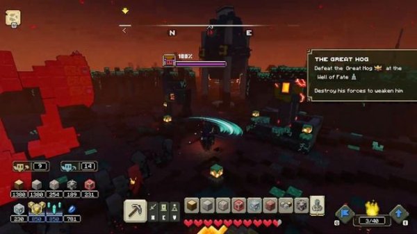 Minecraft Legends - Final Boss, The Great Hog Beaten & Ending