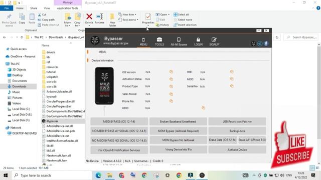IBypasser V4.1 ICloud Bypass Tool Free Download. Repair And Bypass ICloud Activation Lock