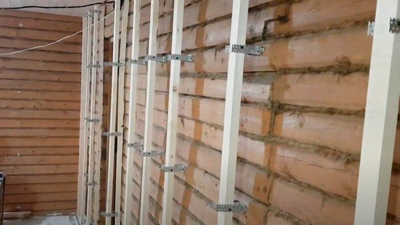 КАК ВЫРОВНЯТЬ ДЕРЕВЯННЫЕ СТЕНЫ? МОНТАЖ ОБРЕШЕТКИ ПОД ОТДЕЛКУ ПРОФИЛИРОВАННОЙ ДОСКОЙ смотреть онлайн