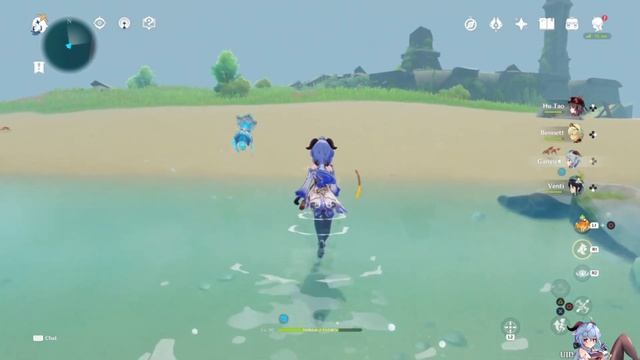 Walk under Water Glitch | Get to the Secret Island easily | Get underwater in Genshin Impact смотреть онлайн