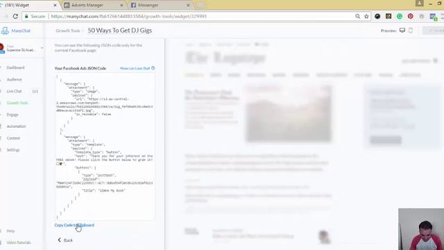Manychat Tutorial - How To Set Up A JSON смотреть онлайн