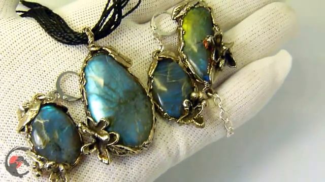 Авторский Гарнитур "Labradorite" с Лабрадором!!! #ГАЛЬВАНОПЛАСТИКА!!! смотреть онлайн