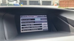 Lexus 2010-2015 Rx350/450H Bluetooth and Audio Pairing for Smart Device