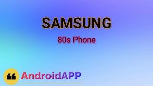 Samsung 80s Phone Ringtone